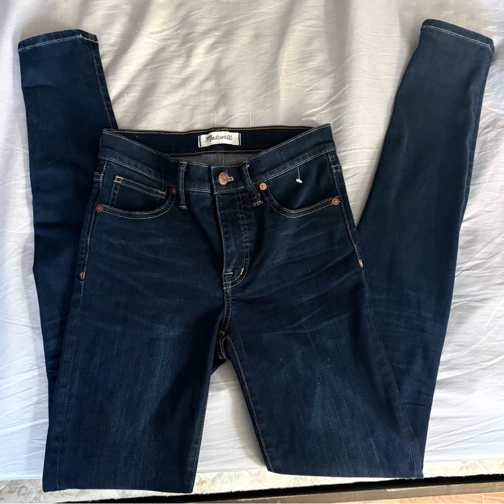 Madewell Dark‎ Indigo High-Rise Skinny Jeans